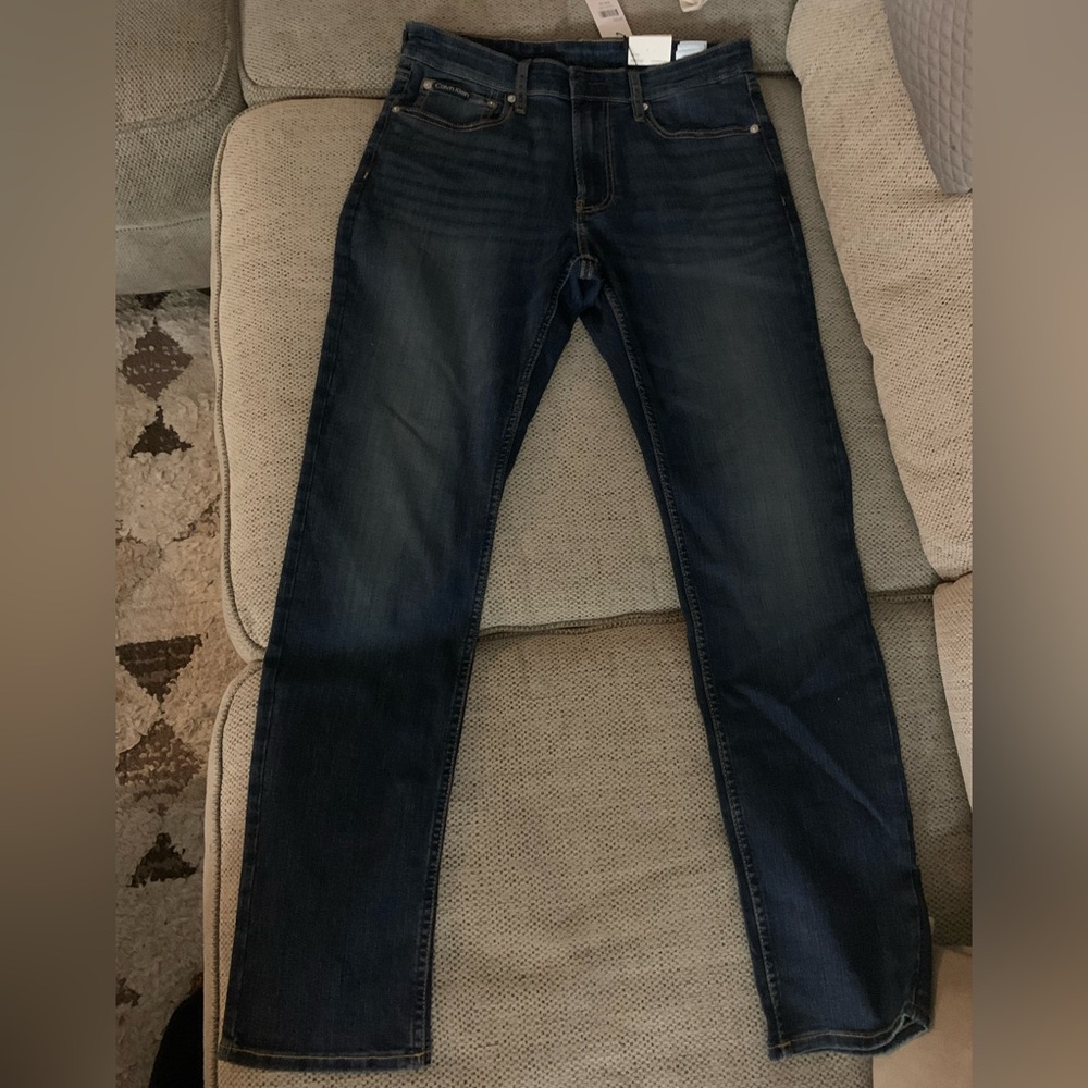 Calvin Klein Dark Blue Straight Jeans